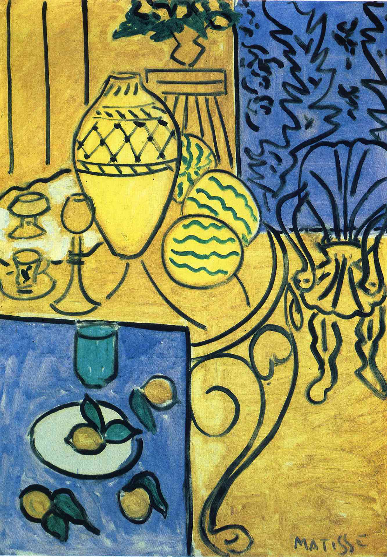 Henri Matisse - Interior in Yellow 1946